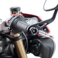 Závaží R&G Racing do řidítek Triumph Speed Triple S/R, Thruxton 1200R, černá